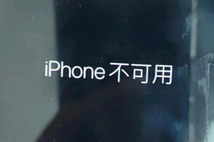 即墨苹果服务网点分享锁屏界面显示“iPhone 不可用”如何解决 