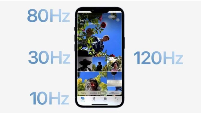 即墨苹果14维修分享iPhone 14有高刷吗 